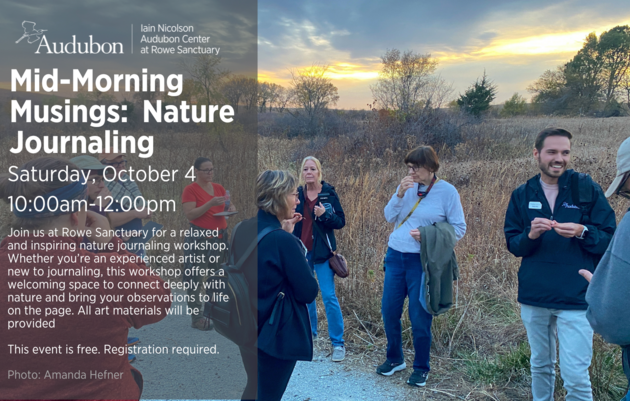 Mid-Mornings Musings:Nature Journaling at Rowe Sanctuary 
